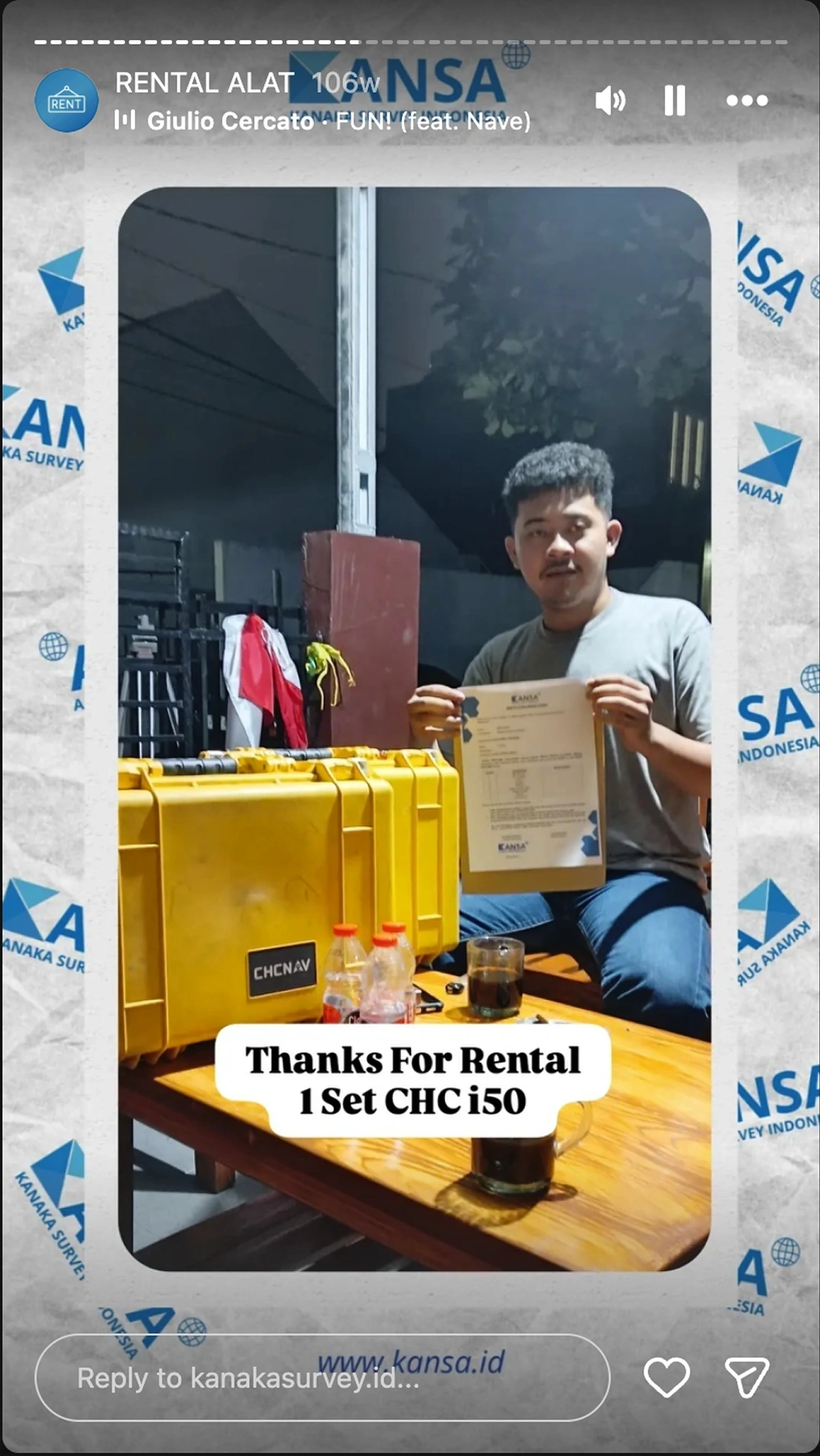 Dokumentasi klien Kanaka Survey Indonesia