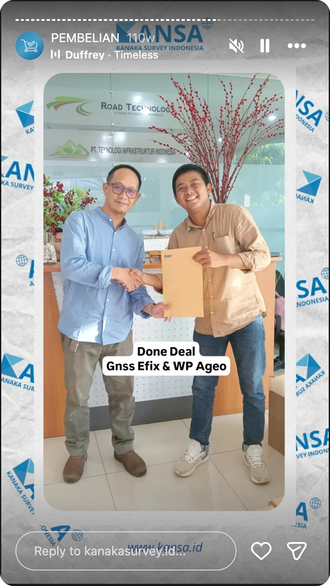 Dokumentasi klien Kanaka Survey Indonesia