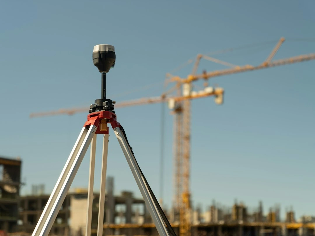Pengukuran tanah menggunakan GPS geodetik GNSS RTK